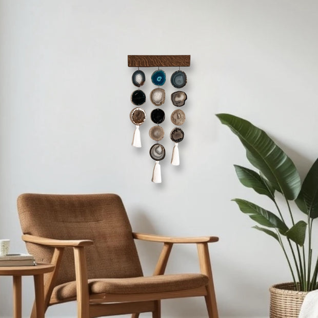 a chair and a potted plant in a room