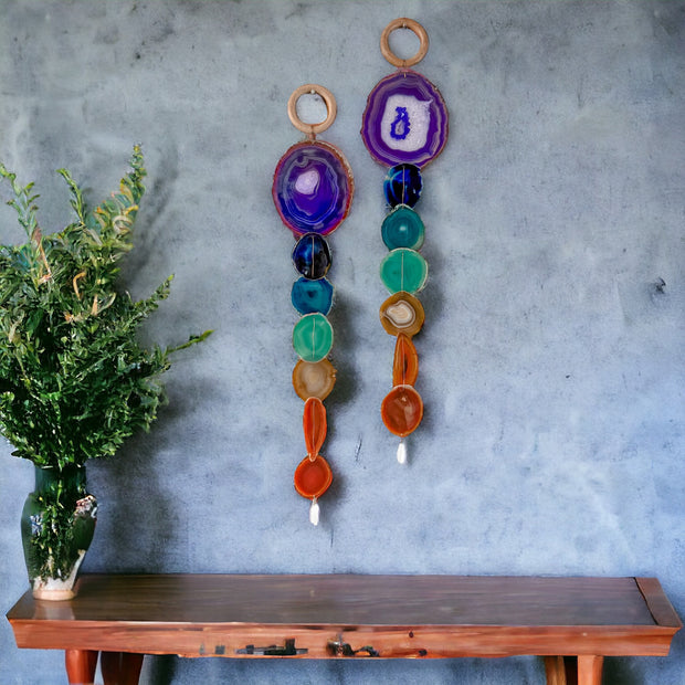 XL Chakra Agate Wall Hanging (Choose One You Love)