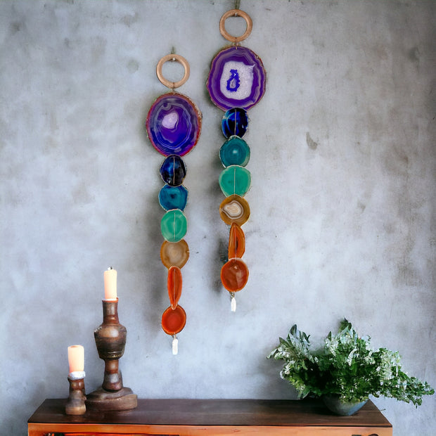 XL Chakra Agate Wall Hanging (Choose One You Love)