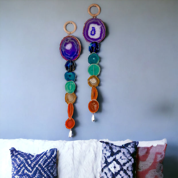 XL Chakra Agate Wall Hanging (Choose One You Love)