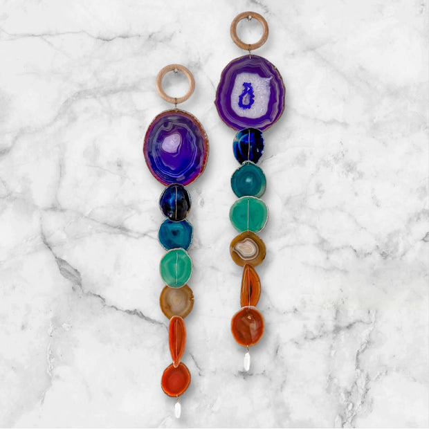 XL Chakra Agate Wall Hanging (Choose One You Love)