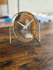 Natural Artisan Agate Clock (Choose Slice)