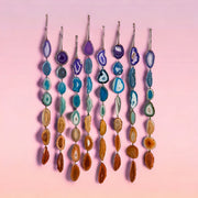 Petite Chakra Agate Garland – Handcrafted Boho Wall Hanging