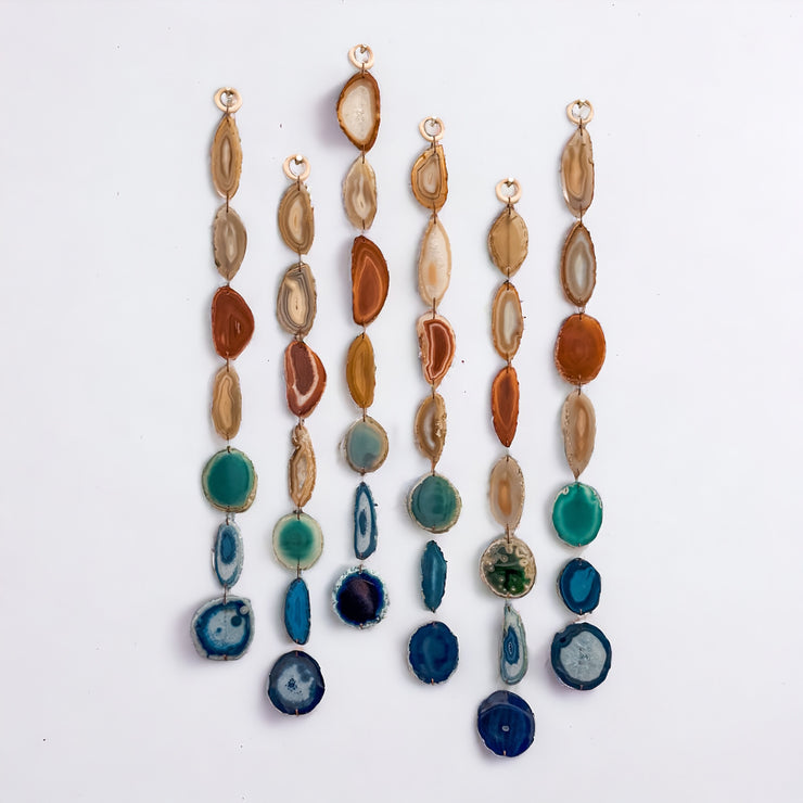 Petite Rosie Agate Garland – Handcrafted Boho Wall Hanging