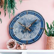 8-Inch Blue Agate Wall Clock