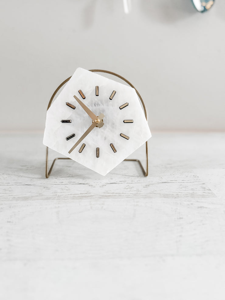 White Quartz Clock (Ready to Ship)