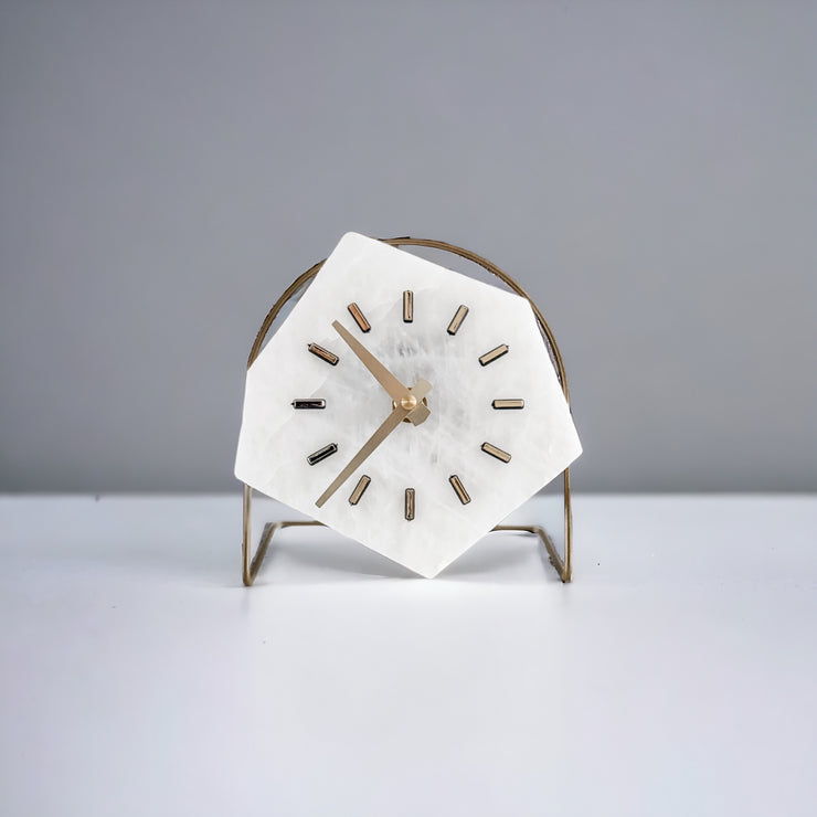 White Quartz Clock (Ready to Ship)