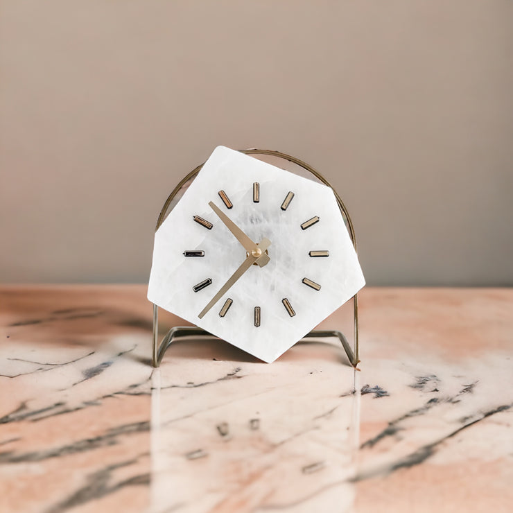 White Quartz Clock (Ready to Ship)