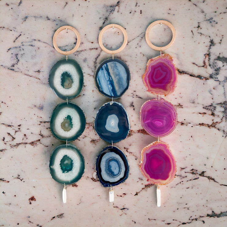 XL Colorful Agate Garland with Selenite (Choose One You Love)