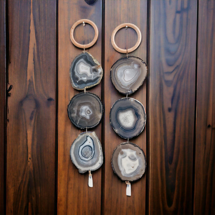 XL Gray Agate Garland with Selenite (Choose One You Love)