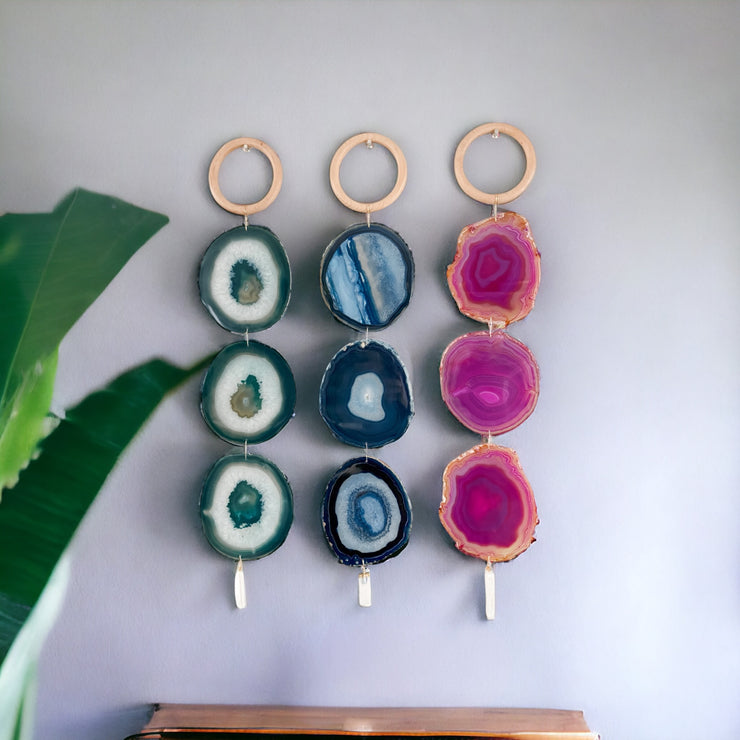 XL Colorful Agate Garland with Selenite (Choose One You Love)