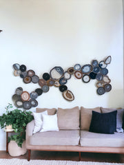 41-Piece Neutral Agate Dimensional Wall Art (Pre-Order)