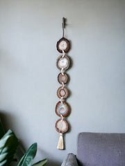 Umber Agate Garland – Handcrafted Boho Wall Hanging (Multiple Sizes)