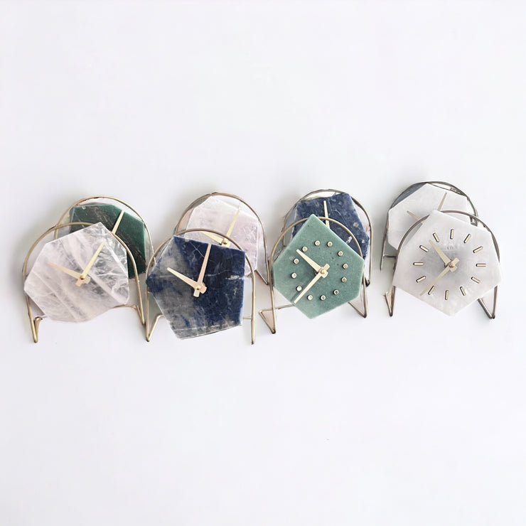 Crystal Quartz Clocks (Assorted Colors)