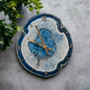 8-13 Inch Artisan Agate Wall Clock (Choose Slice)