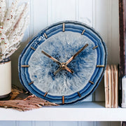 8-Inch Blue Agate Wall Clock