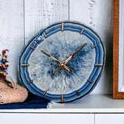 8-Inch Blue Agate Wall Clock