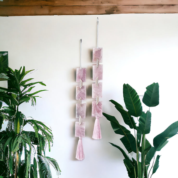 Rose Quartz Wall Hanging