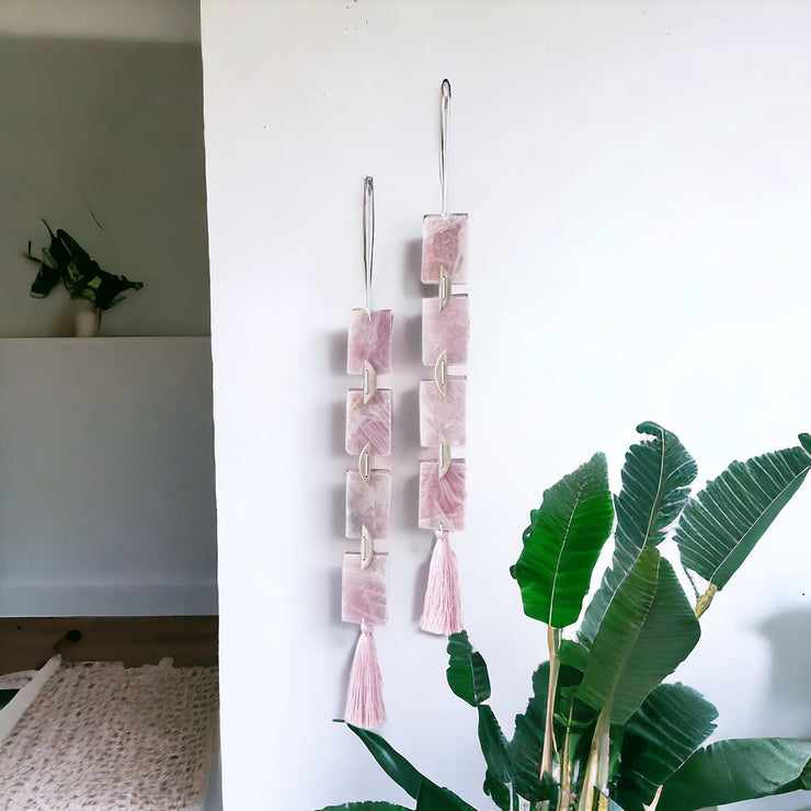 Rose Quartz Wall Hanging