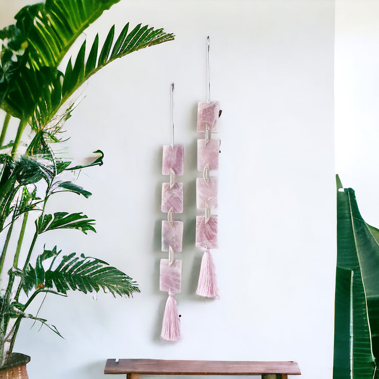 Rose Quartz Wall Hanging