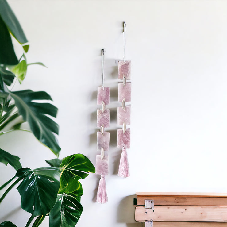 Rose Quartz Wall Hanging