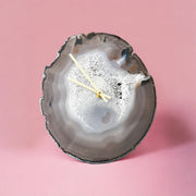 11.5-Inch Gray Agate Wall Clock