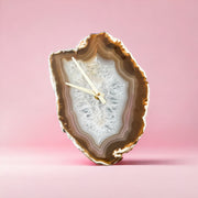 10-Inch Natural Agate Wall Clock