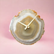 8-Inch Natural Agate Wall Clock