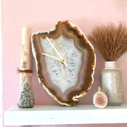 10-Inch Natural Agate Wall Clock