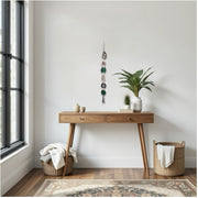 Forest Glam Agate Garland – Handcrafted Woodland Wall Hanging