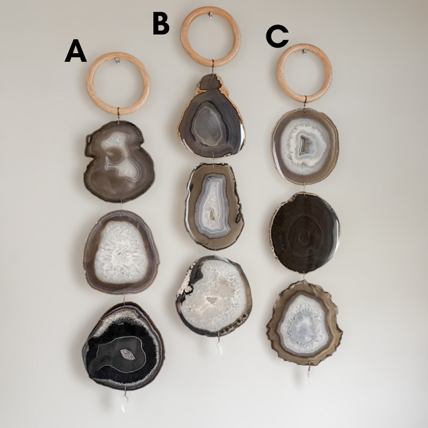 XL Umber Agate Garland Wall Hanging (Choose One You Love)